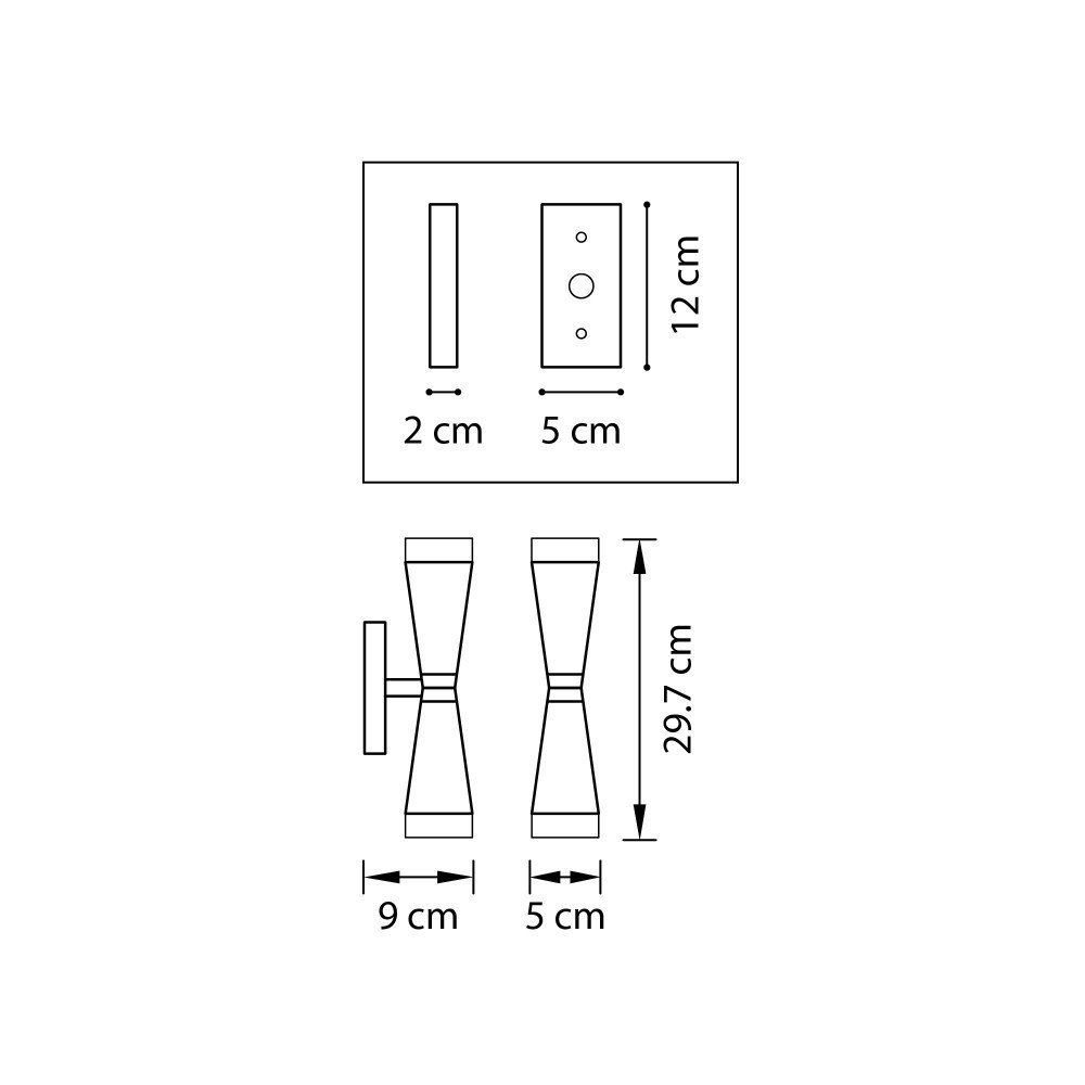 Lightstar (MB1220-2GL) Бра PUNTO 2х7W G9 (Led) ШАМПАНЬ (в комплекте) Lightstar (MB1220-2GL) Бра PUNTO 2х7W G9 (Led) ШАМПАНЬ (в комплекте)